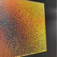 Symphony petite pierre décorative 3mm d'épaisseur PMMA arc-en-ciel coloré Laser diamant feuille acrylique feuille de plastique de couleur multiple