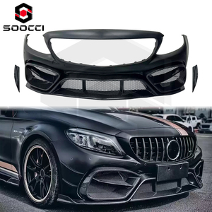 Eccellente installazione <span class=keywords><strong>paraurti</strong></span> anteriore stile IMP per Mercedes-Benz classe C W205 C200 C300 Sport <span class=keywords><strong>AMG</strong></span> C63 mezzo <span class=keywords><strong>paraurti</strong></span> anteriore in carbonio - Product Image 1