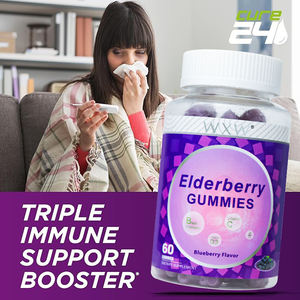 WXW Stock de musgo marino y gominolas de saúco, vitamina C, gominolas antioxidantes, gominolas negras de saúco - Product Image 4