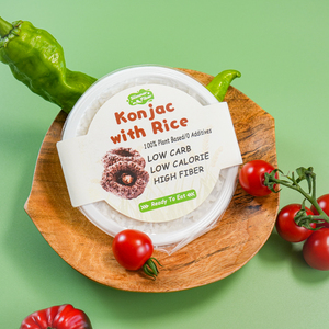 Riz Shirataki sain et rapide avec germe de riz, prêt à consommer, riz micro-ondable, repas instantané, pratique pour le temps de travail - Product Image 3