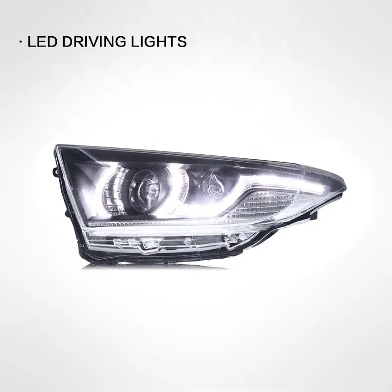 Untuk Toyota Highlander 2012 2013 2014 Lampu Depan Rakit, Lampu Sein Air Lampu Siang LED Modifikasi