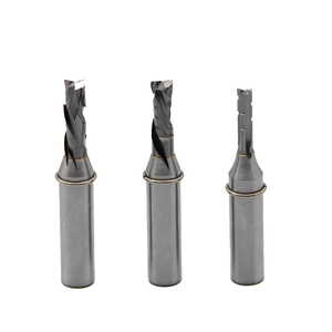 חותך כרסום ספירלה באיכות גבוהה 6/8/10 מ "מ מכונת tct cnc חתיכות דחיסה עם שיניים למעלה ולמטה - Product Image 3