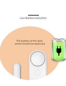 Langyeao tuya Wifi cửa nam châm chống trộm báo động trên trang web âm thanh cửa sổ báo động tính năng từ xa cuộc sống thông minh Google Android Pin - Product Image 4