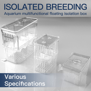 Aquarium Box Aquarium Fish Tank Multifunctional Acrylic Single Layer Floating Isolation Box Fish Roe Incubator Hatching Box S Size