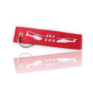 Porte-clés en tissu brodé personnalisés avec logo de marque, design avion, <span class=keywords><strong>pour</strong></span> <span class=keywords><strong>la</strong></span> vente en gros à prix abordable, idéaux avant le vol - Product Image 3