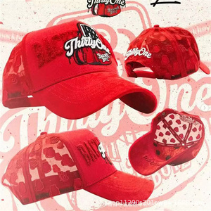 Gorra de Béisbol de Alta Calidad Mayoreo Backpack Boyz Roja <span class=keywords><strong>El</strong></span> Mago Barbas Fes G5, Gorra de Gamuza y Nylon, Gorro Gallo Fino - Product Image 4