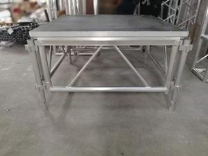 Có thể điều chỉnh chiều cao di động mô-đun Hợp kim nhôm giai đoạn nền tảng 300kg Tải Công suất nhanh chóng cài đặt gấp TUV chứng nhận - Product Image 3