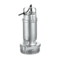 Pompe submersible mini Q(D)X-SA 304 SS basse pression OEM 10 bars, sortie filetée, eau propre, impeller fermé