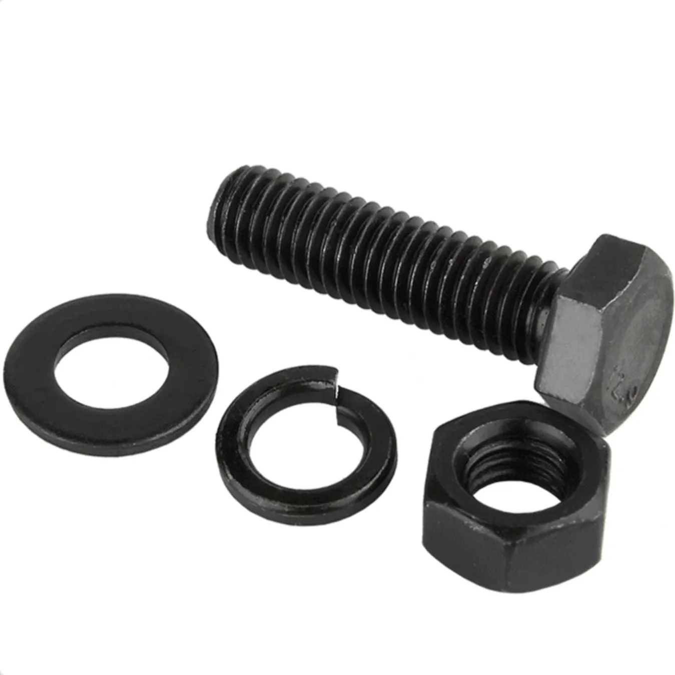 black screw bolt din931 m6 Bouten M10 tuerca y perno M14 Hexagon bolts nut bolt price construction hardware