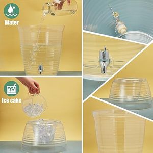 Vente en gros de tours de boissons modernes personnalisées en acrylique transparent de 3 gallons pour les fêtes - Product Image 2
