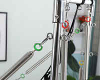 Reformer Pilates Tour Blanche en Bois de Haute Qualité, Personnalisable (Couleurs et Logo), Demi-Tour pour Studio de Yoga et Pilates