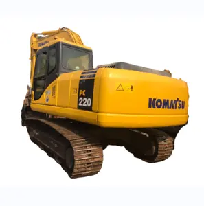 Hiệu suất Nhật Bản Ban đầu nhỏ PC220-7 thủy lực Crawler sử dụng KOMATSU pc220 Máy xúc với cab