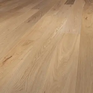 Suelo de madera dura de ingeniería rústica + cepillada laca natural glaciar