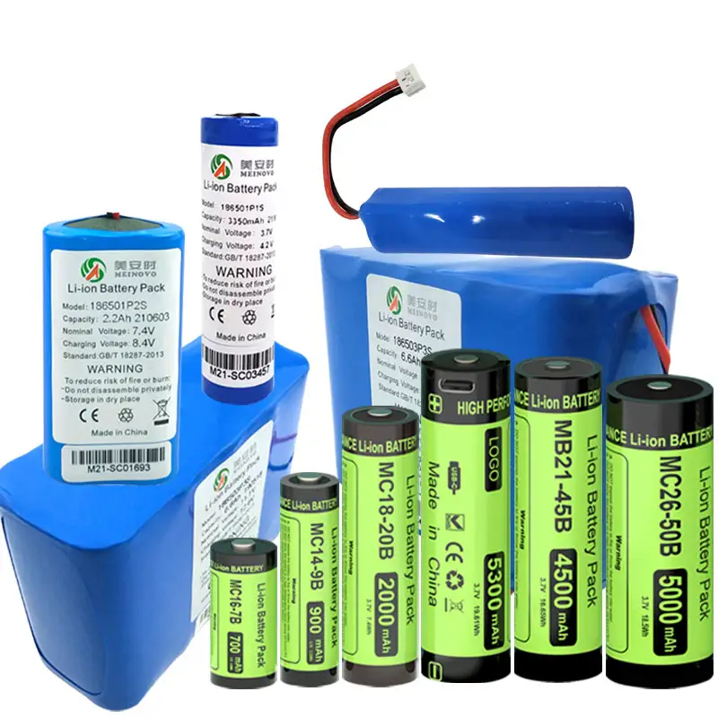 Customized various usb rechargeable battery 18650 lithium ion 3.7 v battery 3400mah mini flashlight battery aa