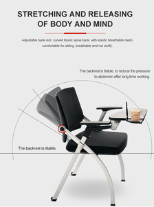 For Vaseat M3-SY Modern Foldable Fabric Lift <strong>Chair</strong> with Adjustable Backrest Student <strong>Study</strong> <strong>Chair</strong> for Classroom School Home Office - Product Image 4