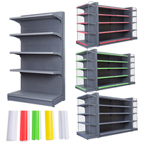 Heavy Duty 4-Tier Garage Opbergrek Verstelbare Metalen Organizer Dubbelzijdige Kelder Fruitrek Lichte Stalen Plank Voor