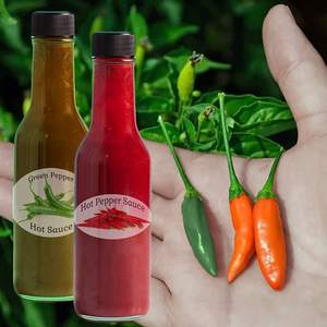 Botella de cristal vacía redonda de 3oz, 5oz, 8oz, para barbacoa, guindito, cuello, salsa caliente, con tapas de tornillo, venta al por mayor - Product Image 3