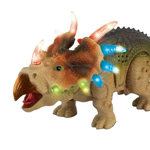 2022 नई लड़कों रिमोट कंट्रोल डायनासोर खिलौने बिजली Triceratops क्रॉल खिलौना कर सकते हैं