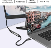 Cable Adaptador Convertidor USB Tipo C a Mini DisplayPort 4K 60Hz para MacBook Pro/Air, Laptop HP, Samsung Galaxy Series y Más