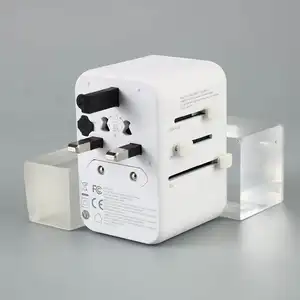 Adaptor Perjalanan Universal 65W Pengisian Cepat, dengan Colokan Inggris, AS, Eropa, Tiongkok/Australia untuk Perjalanan Ke Seluruh Dunia, Macbook