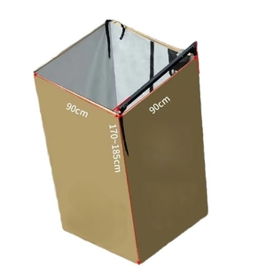 Tente <span class=keywords><strong>de</strong></span> douche pop-up portable en <span class=keywords><strong>toile</strong></span> Oxford imperméable avec bande LED en aluminium pour le camping en plein air, la douche latérale <span class=keywords><strong>de</strong></span> voiture - Product Image 3