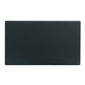 Plaque murale en plastique durable noire 86mm*146mm, personnalisée en usine, plaque vierge 2 gang - Product Image 1