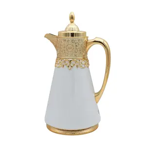 JQC CLASSIC LUXURY DUBAI STYLE corpo in metallo caffettiera sottovuoto boccetta caffè arabo DALLAH