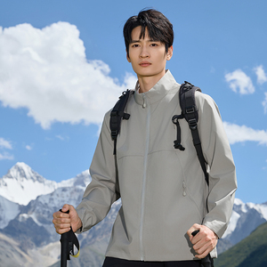 เสื้อกันหนาวมีฮู้ดสำหรับผู้ชายกันน้ำได้ทุกฤดูน้ำหนักเบา - Product Image 3