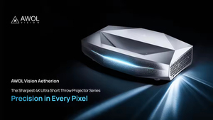 Projecteur intelligent 4K Rc AWOL Vision Aetherion MAX 3300 ISO Lumen 6000:1 Google TV, prise en charge 3D, projecteur laser triple RGB pur - Product Image 3