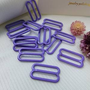 Accessoires de maillots de bain en acier inoxydable de qualité Anneaux de soutien-gorge de couleurs brillantes pour matériel de bikini et ensembles de bikini personnalisés Logo imprimé - Product Image 4