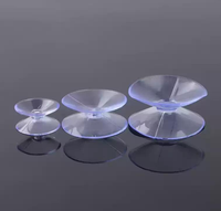 Ventouses en PVC double face transparentes, à double action, pour table en verre, meubles, fixation antidérapante, plusieurs tailles