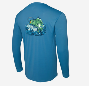 Chemise de pêche personnalisée avec logo, protection solaire UPF50, séchage rapide, manches longues, respirante, haut de performance pour hommes, équipement de pêche - Product Image 3