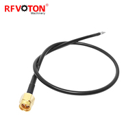 Conector SMA Macho Personalizable de Fábrica para Cable RG174, Cable Pigtail, Cable Jumper, Ensamblaje de Cable Coaxial, Conector RF Coaxial en Stock
