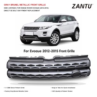 Grille de radiateur avant ZANTU pour Land Rover Range Rover Evoque L538 2012-2015 Gris Brunel Métallique Remplacement OEM LR076020