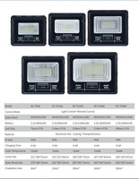 Projecteur solaire LED IP65 en ABS pour patio, jardin, garage et cour - Réglable, certifié CE, projecteurs pour patio