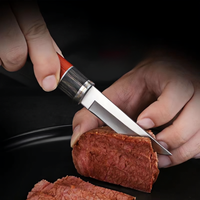 Couteau à mouton couteau à boeuf Camping chasse outils de plein air lame épaisse avec gaine en cuir et nylon