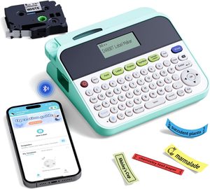 D480bt đa năng máy tính để bàn Máy in nhãn không dây Bluetooth 180dpi inkless <span class=keywords><strong>Sticker</strong></span> máy in nhãn <span class=keywords><strong>Maker</strong></span> với bàn phím - Product Image 1