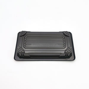 Boîte d'emballage de sushi carrée en plastique jetable JY-1100 boîte d'emballage de récipient alimentaire en plastique avec plateau de <span class=keywords><strong>suchi</strong></span> de couvercle - Product Image 6