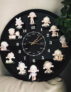 Horloge <span class=keywords><strong>murale</strong></span> en acrylique moderne et créative pour mini figurines d'<span class=keywords><strong>action</strong></span>, présentoir pour objets de collection et poupées - Product Image 6