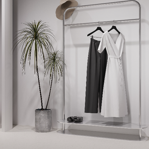 Muebles de Diseño Interior para Tiendas de Ropa de Alta Gama LUX, Personalizables y Sencillos, Exhibidores Metálicos para Ropa - Product Image 3