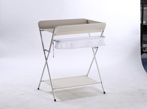 Tapis à langer portable et pliable imperméable pour bébé, table à langer pour salon et salle de bain avec rangement intégré - Offre Spéciale - Product Image 4