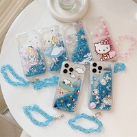 Quicksand Glitter Liquide Dessin Animé Téléphone étui pour Xiaomi 13 Poco X5 Pour Redmi Note 12 K50 10 Pro 10C 9 Antichoc Téléphone Housse