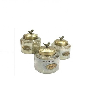 New Design Handmade Eco-Friendly Food Safe <b>Canister</b> Set of 3 with Cover for Hotels and Kitchen Use - Product Image 1