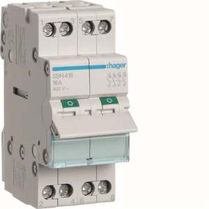 SBN416 Personalizzabile con Interruttore Non Automatico Hagers 4P 16A 400V AC 2 Moduli DIN - Product Image 1