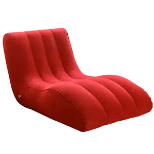 高强度植绒聚氯乙烯充气躺椅折叠充气性沙发耐用充气性椅柔软性家具