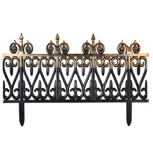 Winslow & <span class=keywords><strong>Ross</strong></span> 4 piezas al aire libre valla decoración PP material dorado pintura hogar jardín valla - Product Image 1