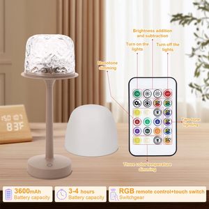 Lampe projecteur LED sans fil Aurora, rechargeable par USB, veilleuse à ondes océaniques avec télécommande, lumière portable style <span class=keywords><strong>Lumena</strong></span> pour chambre à coucher - Product Image 4