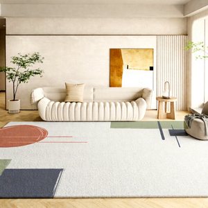 Nordic Style <b>Boho</b> 4m Width Home Living Room Carpet Simple Imitation Cashmere Plush Blanket for Bedroom Bedside Area <b>Rugs</b> Sets - Product Image 1