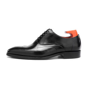 Oxfords de Cuero de Lujo para Hombre, Hechos a Mano, con Tres Costuras, Estilo Casual de Negocios, con Cordones, Grabados, Evergreen - Product Image 3