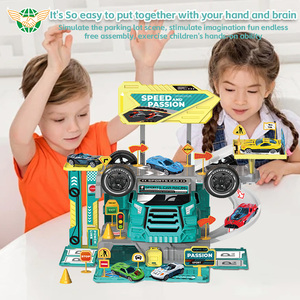 Vehículos para niños <span class=keywords><strong>de</strong></span> alta calidad, DIY juguete <span class=keywords><strong>de</strong></span> montaje, aleación <span class=keywords><strong>de</strong></span> riel ligero, almacenamiento <span class=keywords><strong>de</strong></span> juguetes, aleación, estacionamiento <span class=keywords><strong>de</strong></span> automóviles - Product Image 2